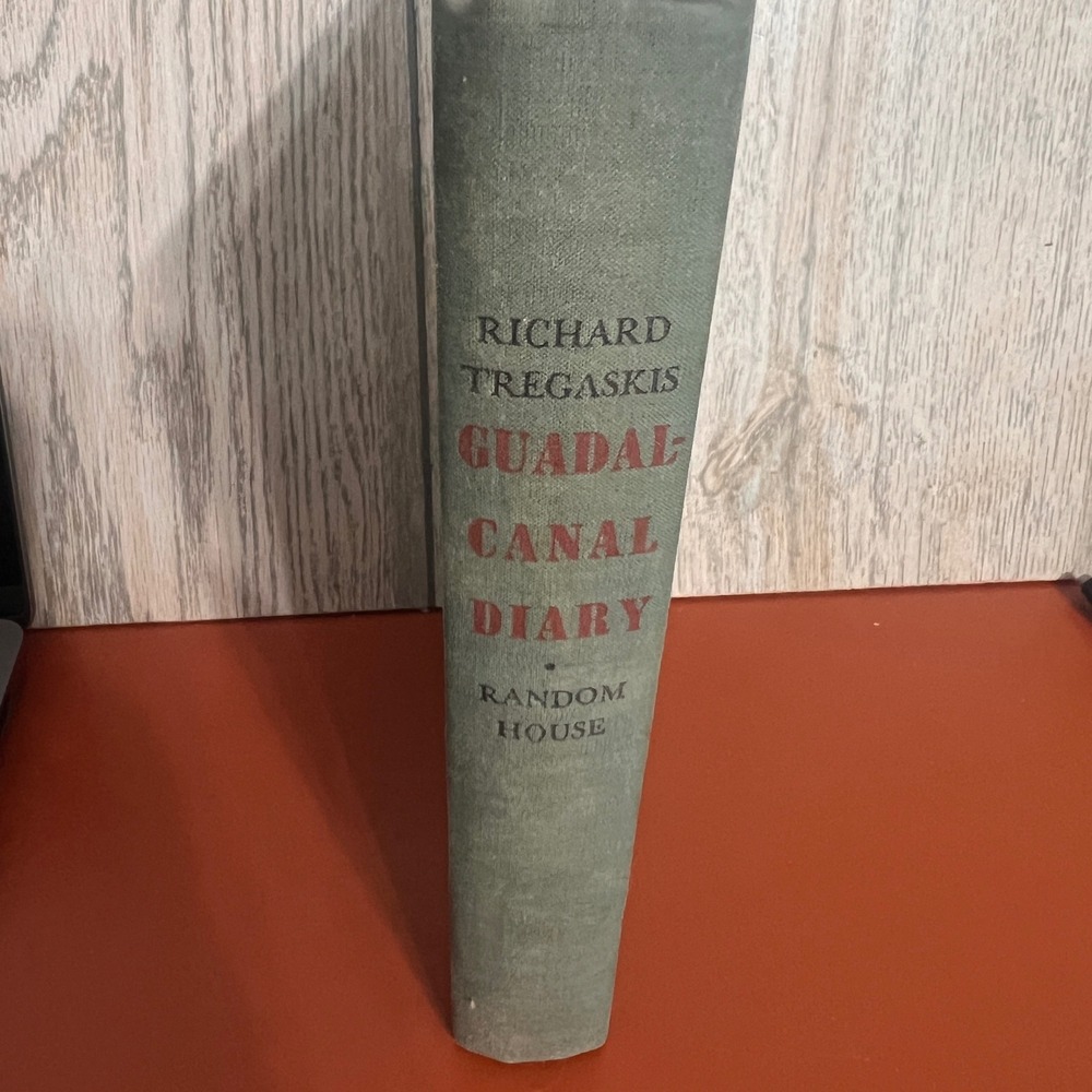 Guadalcanal Diary Richard Tregaskis 1943 First Edition WWII History Random House